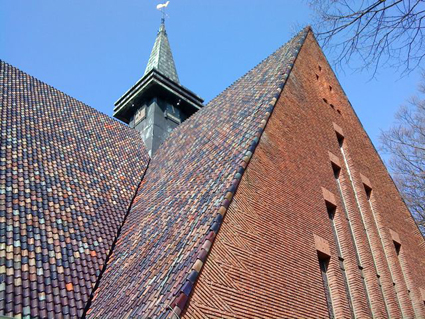Close-up of church in Bennebroek, Netherlands Close-up of church in Bennebroek, Netherlands