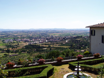 The million dollar view in Cortona, Italy July 2007