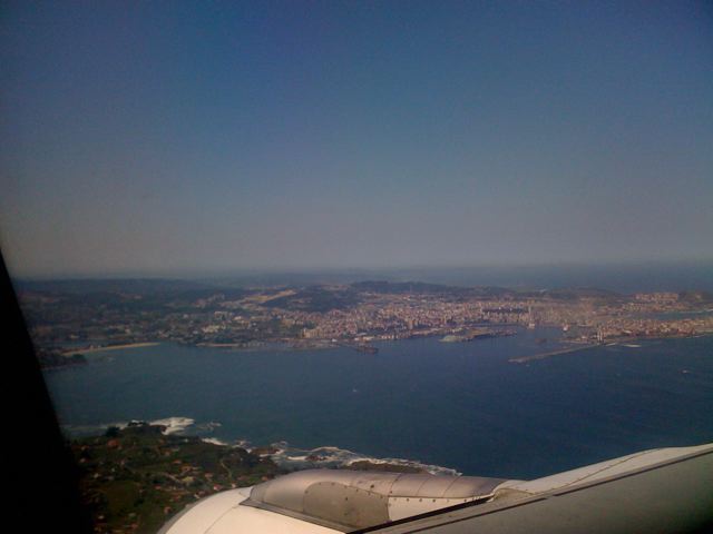 Our first view of La Coruna, from the taxi ride from the airport