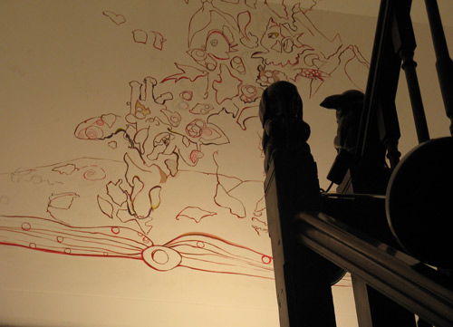 Wall mural of Elsbeth Carp, artist in Utrecht