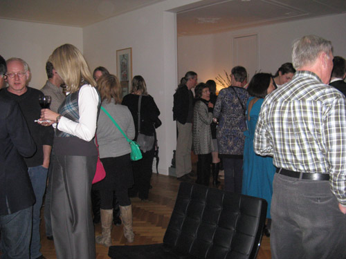 The post-concert reception at Ivo and Paulien's herenhuis