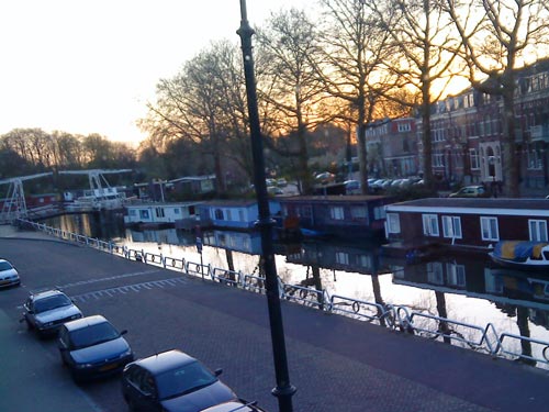 Sunset at Leidsweg, Utrecht, the Netherlands