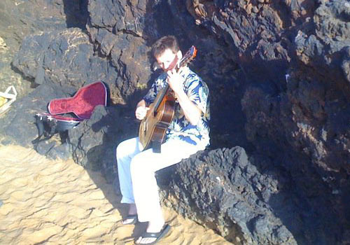 Robert Bekkers at the beach in Wailea, Maui, March 2011