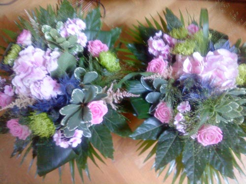 Bouquets after a concert in the Netherlands Bouquets after a concert in the Netherlands