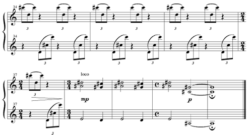 Lights from Across the Lake - primo part - piano duet by Mark Francis