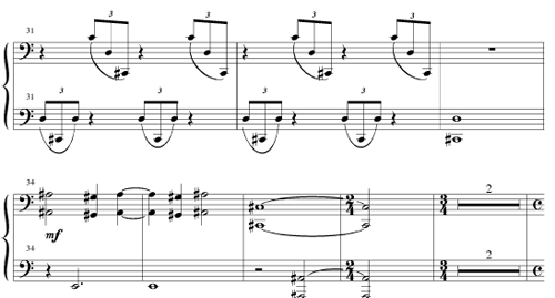Lights from Across the Lake - secundo part - piano duet by Mark Francis