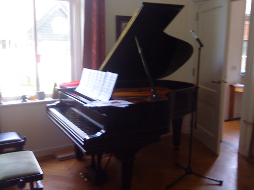 Steinway Grand used in recordings of multi-hand piano duets Steinway Grand used in recordings of multi-hand piano duets