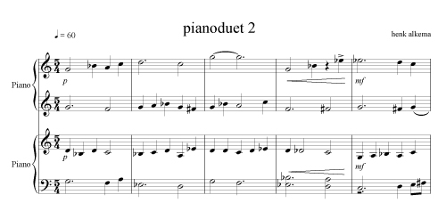 Piano Duet 2 by Henk Alkema - 4 hands 1 piano