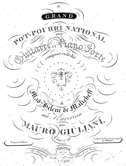 Grand Potpourri National sheet music cover