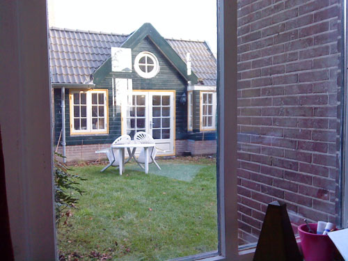 The view from my piano to the garden house and the outside world The view from my piano to the garden house and the outside world