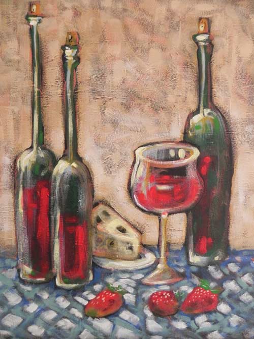 Wines painted for Columbus Symphony Orchestra fundraiser, 16x20 acrylic on canvas, Rob Judkins (2011) Wines painted for Columbus Symphony Orchestra fundraiser, 16x20 acrylic on canvas, Rob Judkins (2011)
