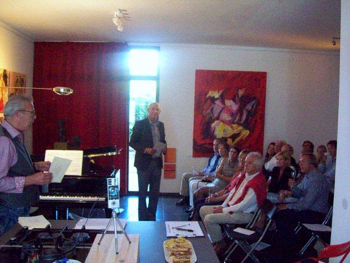 Before the music, the birthday gentleman announces. Photo: FCAP