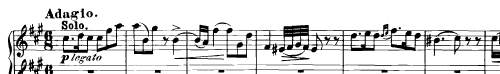Theme from Adagio, 2nd movement of Mozart's Piano Concerto K.488 Theme from Adagio, 2nd movement of Mozart's Piano Concerto K.488