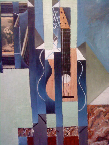 Painting of guitar