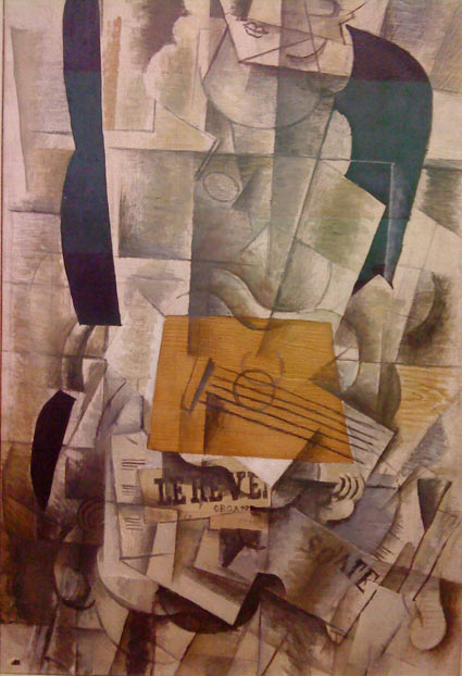 Painting of a guitarist