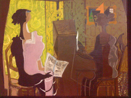 Painting of piano and pianist