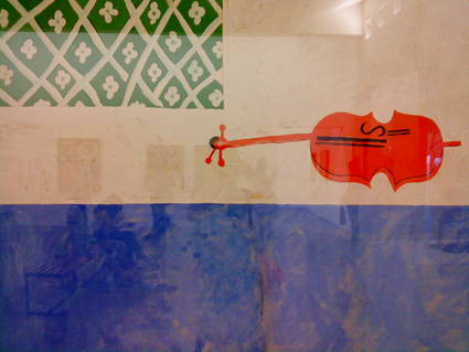 Painting of a violin