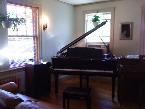 House concert in Newton, Massachusetts
