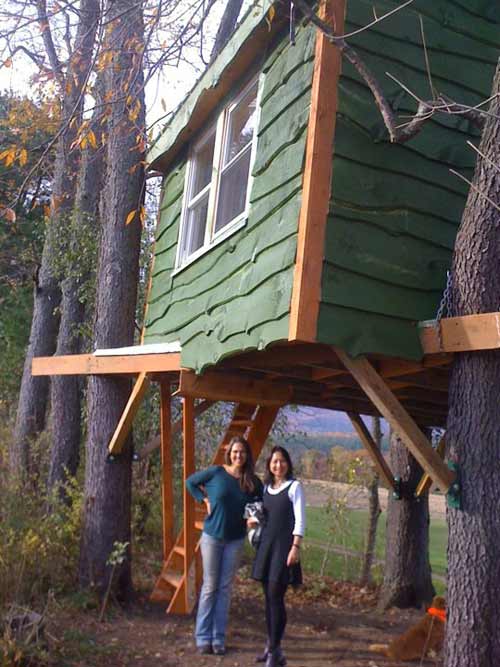 Tree house in Shelburne Falls, Massachusetts