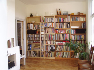 Bookcases inside Monument House in Utrecht