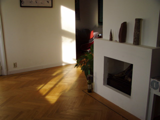 Fireplace inside Monument House in Utrecht