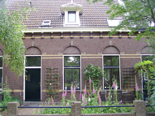 Front of monument house in Utrecht