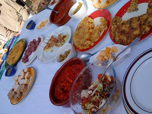 Traditional Andalucian dinner by Chef Alberto. Photo: Susan Raddatz Traditional Andalucian dinner by Chef Alberto. Photo: Susan Raddatz