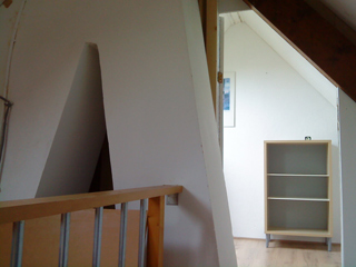 view into the attic room