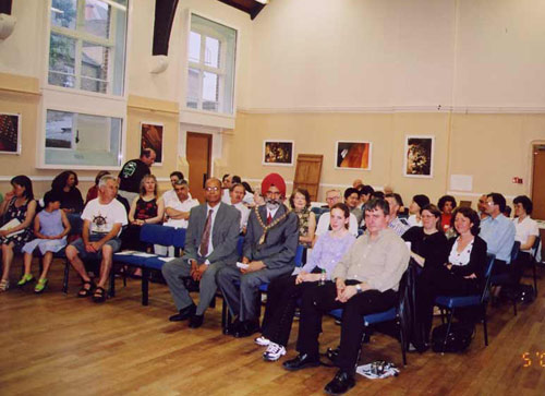 Audience at Bekkers Piano Guitar Duo concert in Vestry Hall, London 30 May 2003