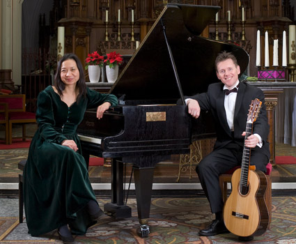 Anne Ku en Robert Bekkers at the Cortona Contemporary Music Festival, July 2007