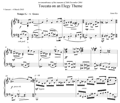 Toccata on an Elegy Theme by Anne Ku