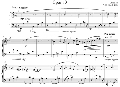 Opus 13 by Anne Ku