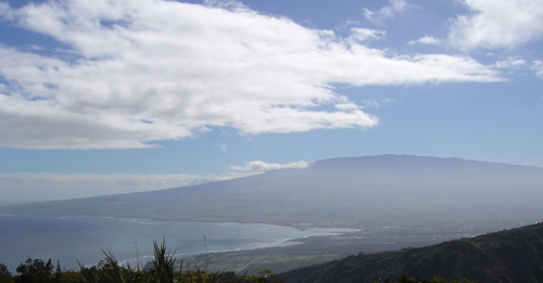 View of Maui from a 4-hour hike View of Maui from a 4-hour hike